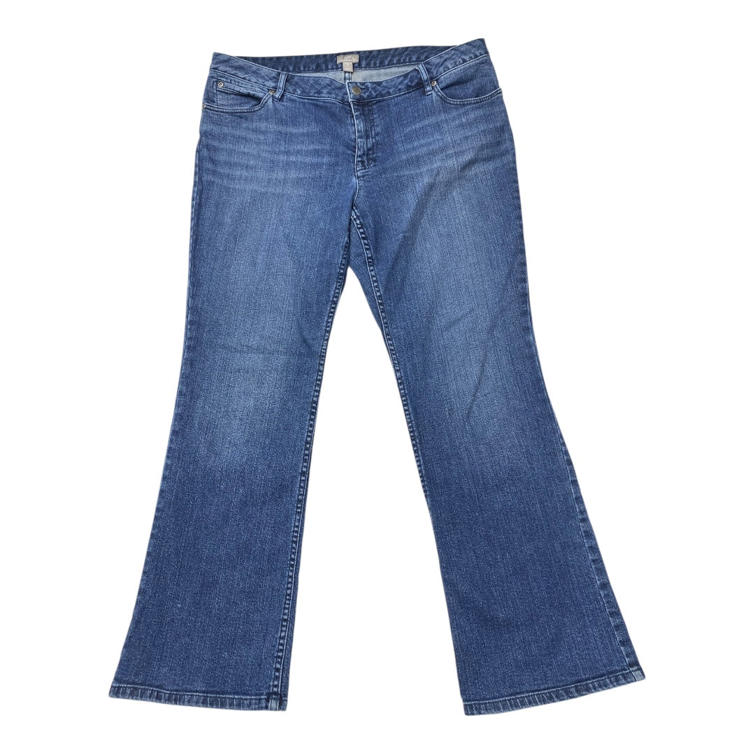 Jeans Boot Cut By J. Jill In Blue Denim, Size:16