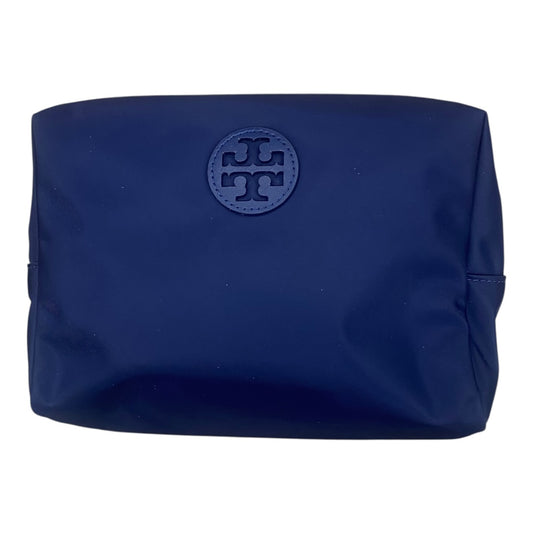 Makeup Bag Designer By Tory Burch In Navy, Size:Large