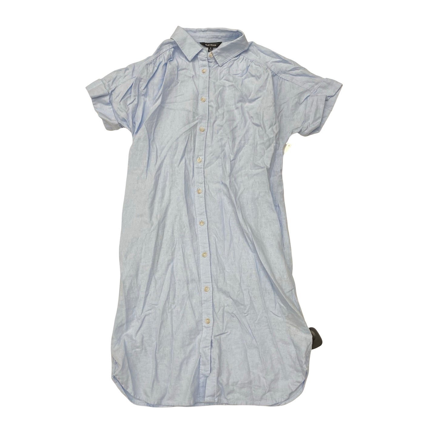 Dress Casual Midi By Well Worn In Blue, Size:S