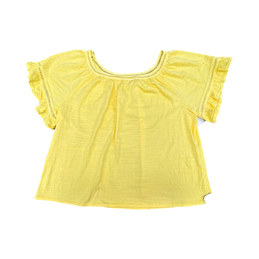Top Ss By Max Studio In Yellow, Size:1X