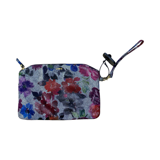 Wristlet Leather By Lodis In Floral Print, Size:Medium
