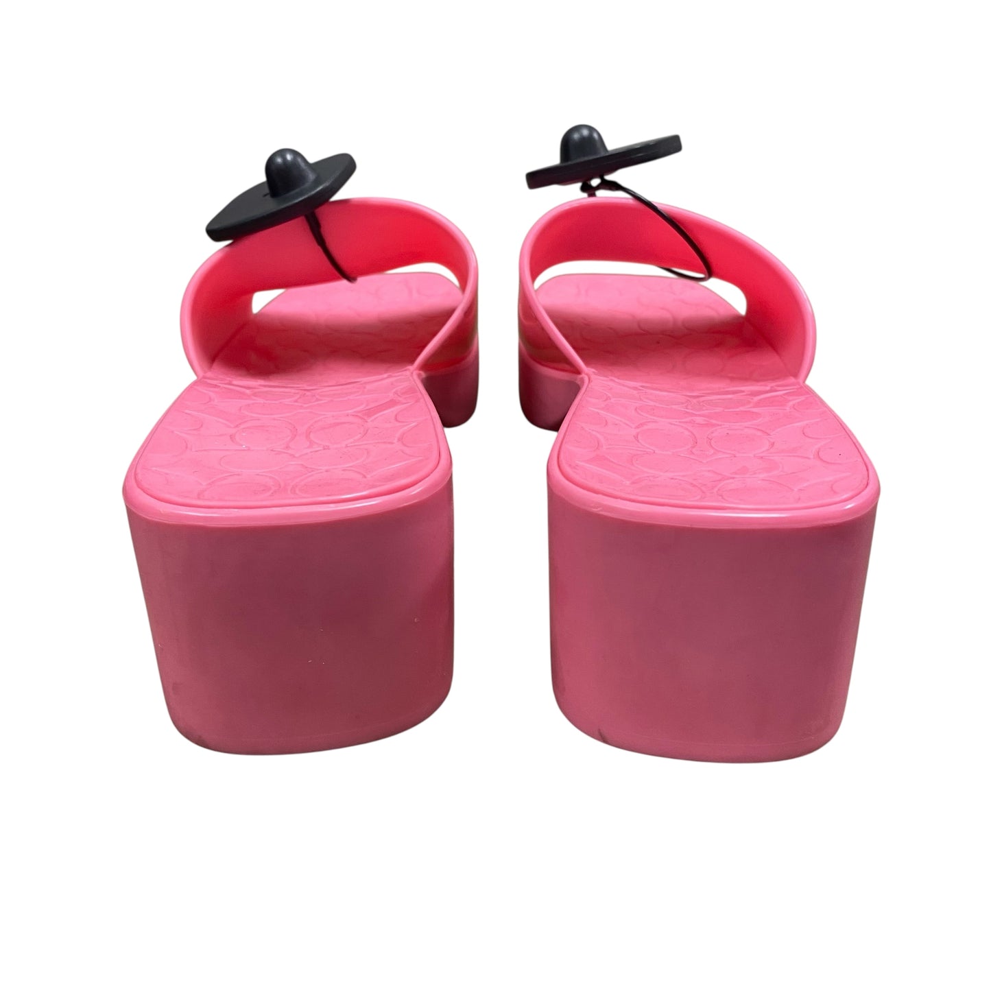 Sandals Designer By Coach In Pink, Size:9