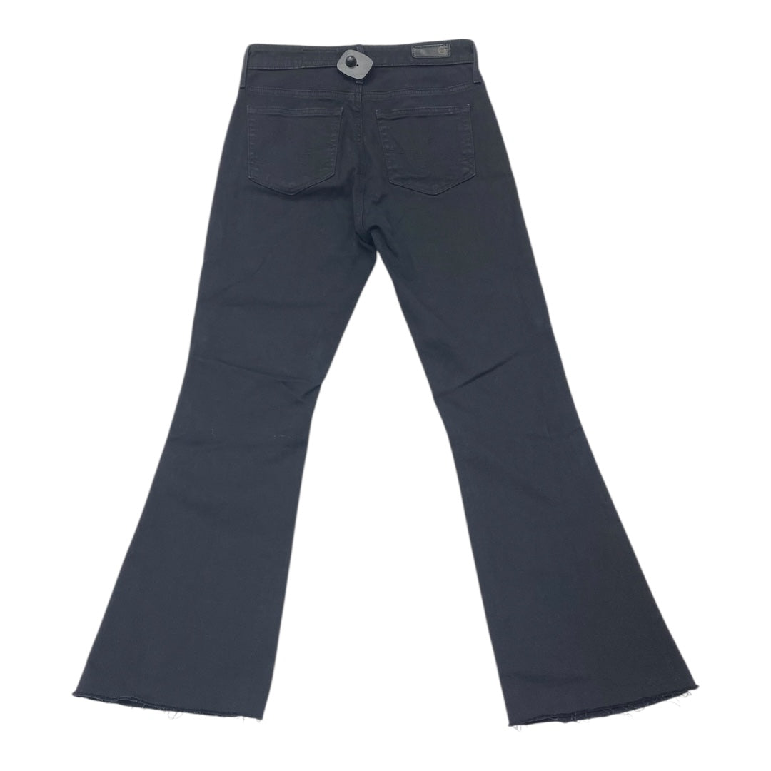 Jeans Boot Cut By Ag Jeans In Black Denim, Size:0