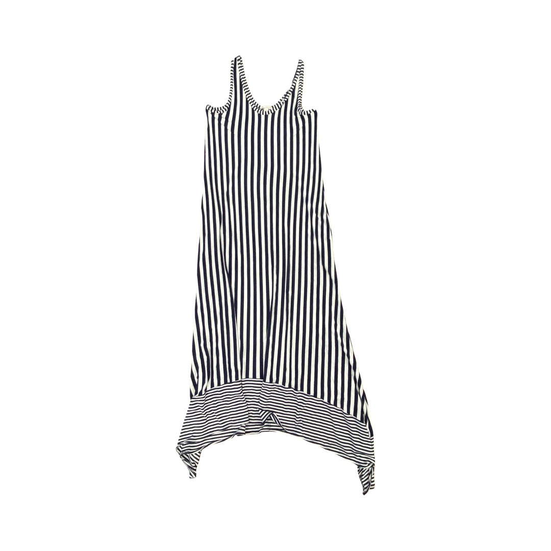 Dress Casual Maxi By Gap In Blue & White, Size:M