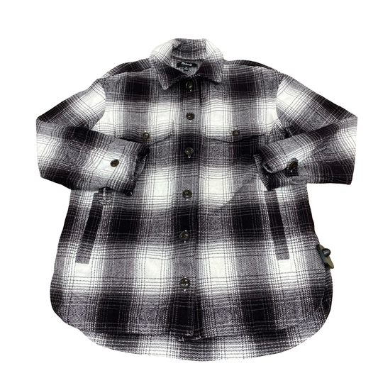 Jacket Shirt By Madewell In Brown & White, Size:Xs