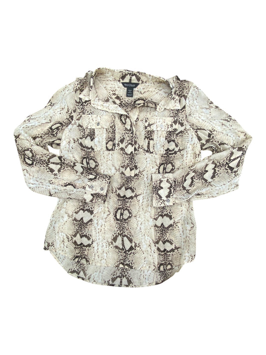 Top Ls By White House Black Market In Snakeskin Print, Size:4