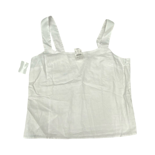 Top Sleeveless By J. Crew In White, Size:L