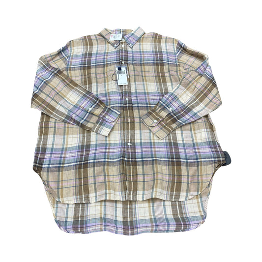 Top Ls By Polo Ralph Lauren In Plaid Pattern, Size:L