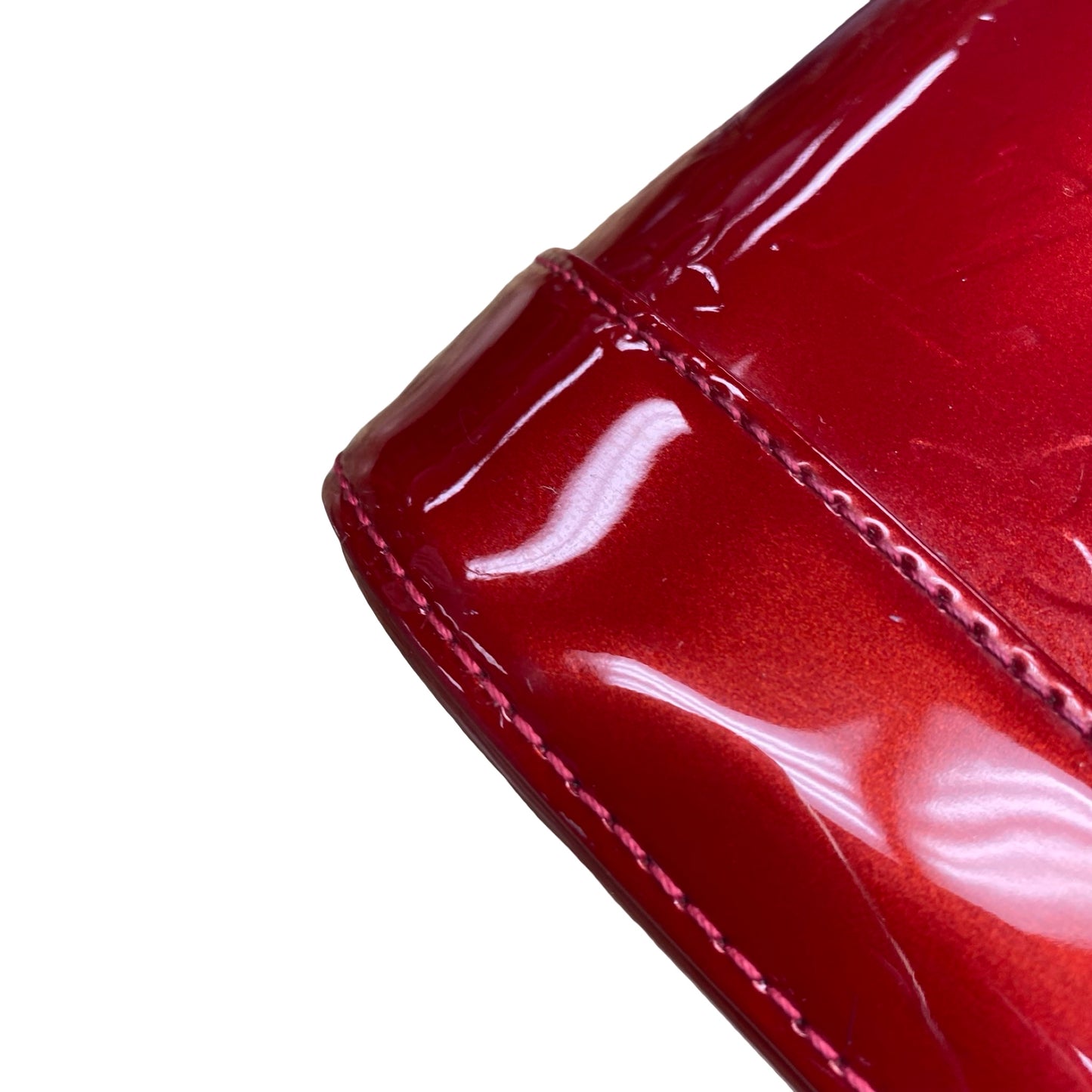 Handbag Luxury Designer By Louis Vuitton In Red Vernis, Size:Large (GM)