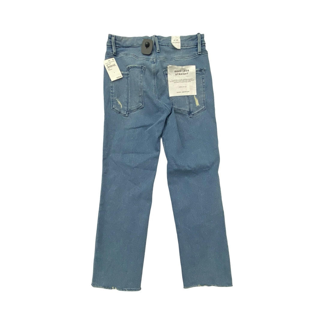 Jeans Straight By Good American In Blue, Size:8