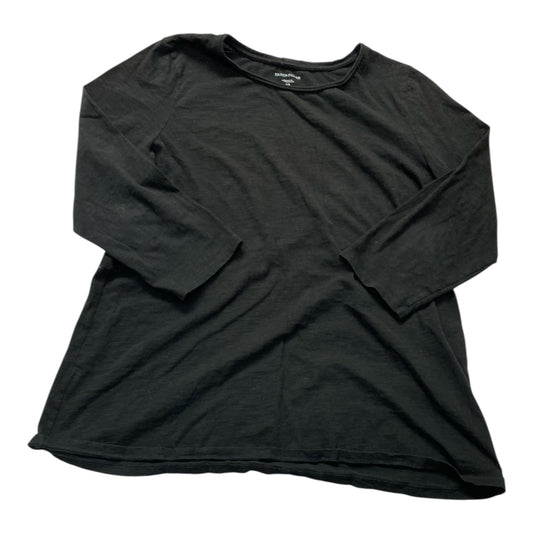 Top Ls Designer By Eileen Fisher In Black, Size:L