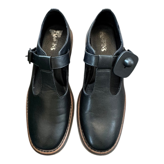 Shoes Heels Block By Korks In Black, Size:9