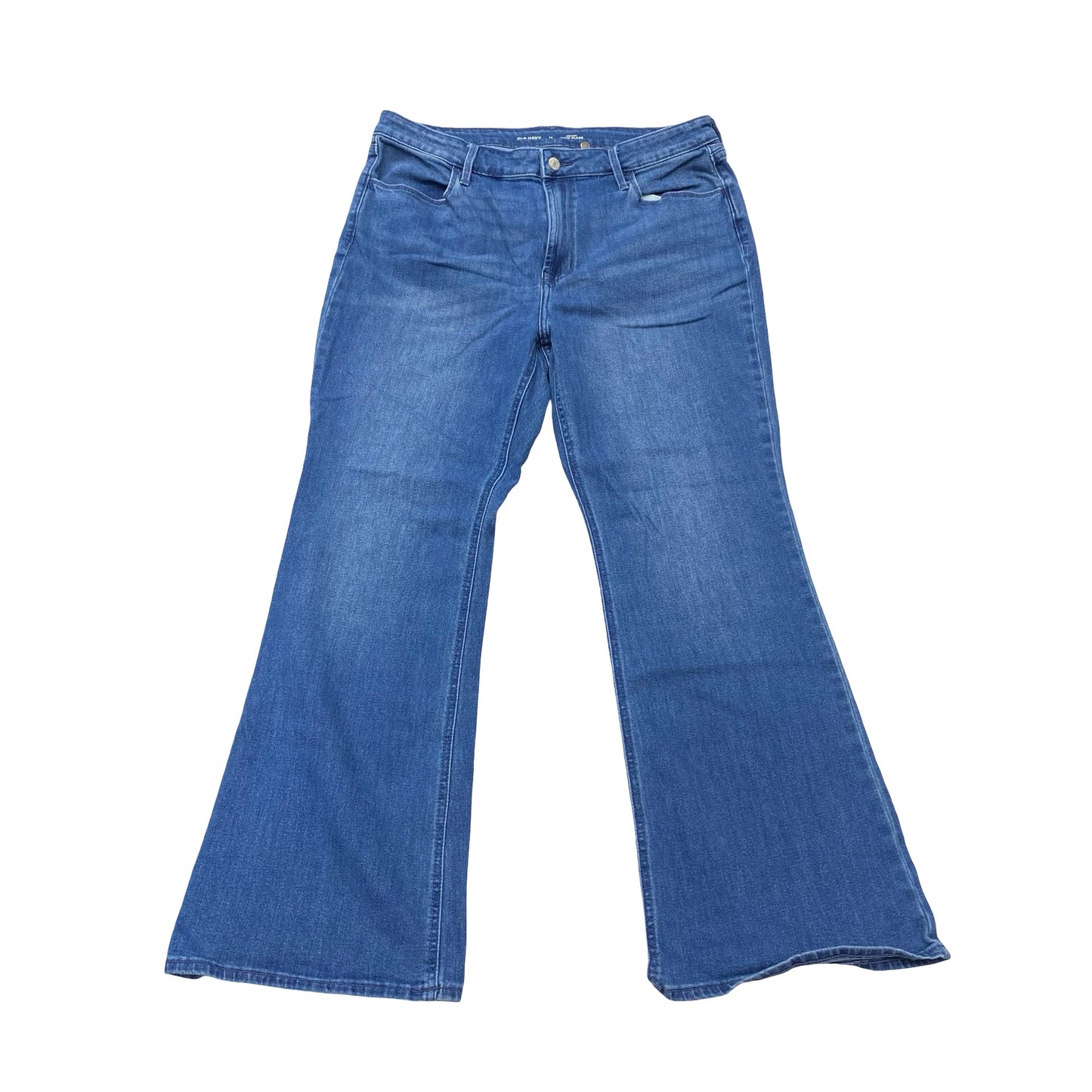 Jeans Flared By Old Navy In Blue Denim, Size:14