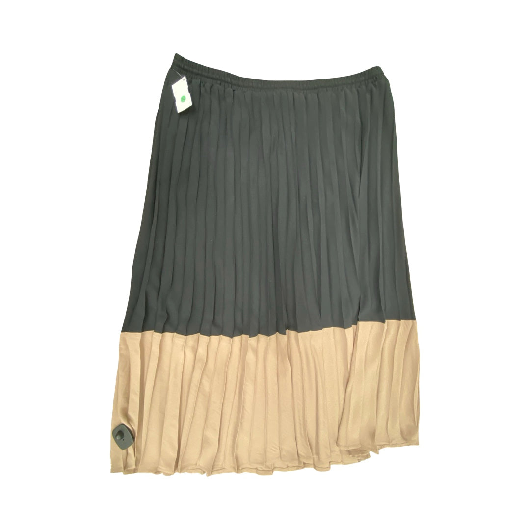 Skirt Maxi By Adrianna Papell In Black & Brown, Size:Xl