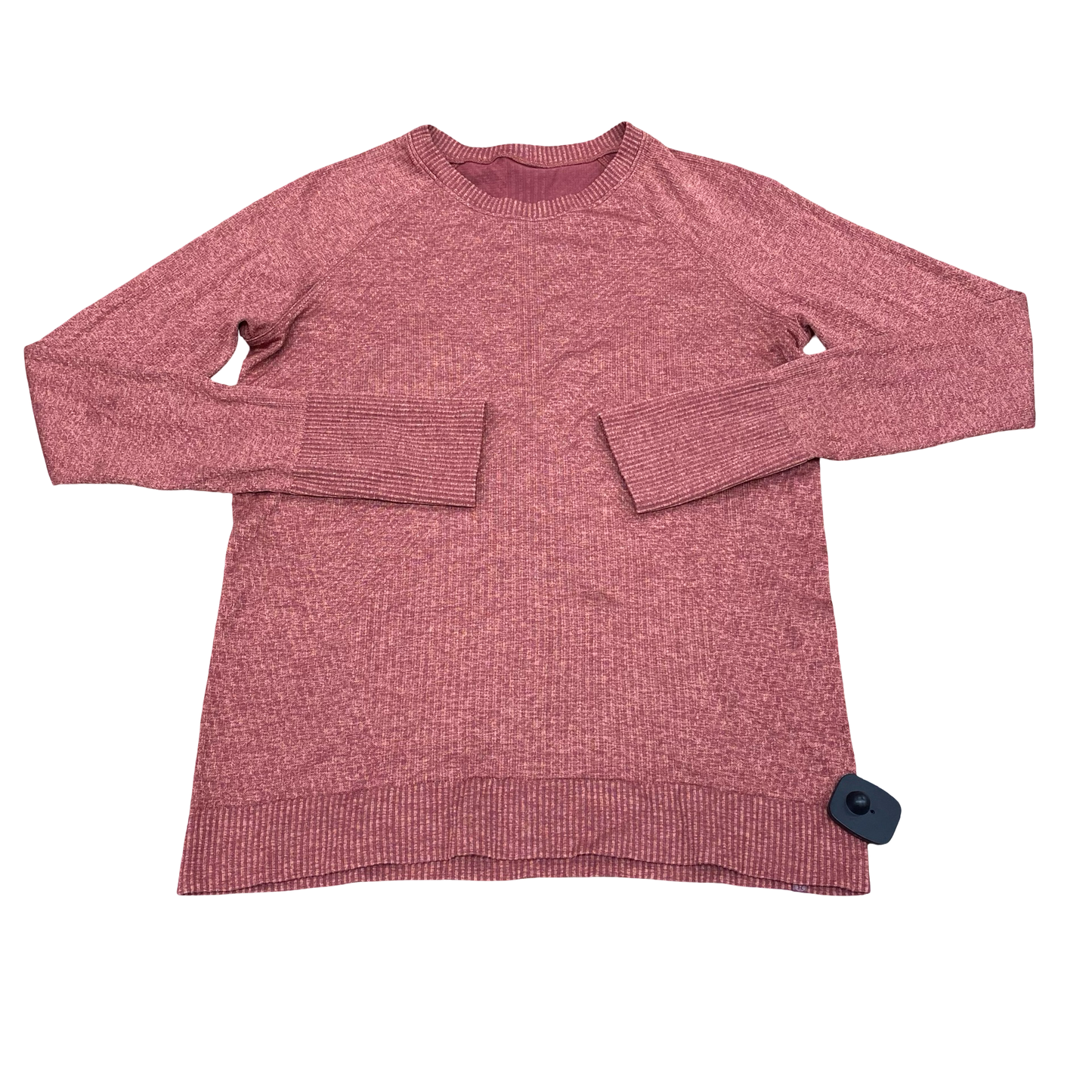 Athletic Top Ls Crewneck By Lululemon In Orange, Size:M