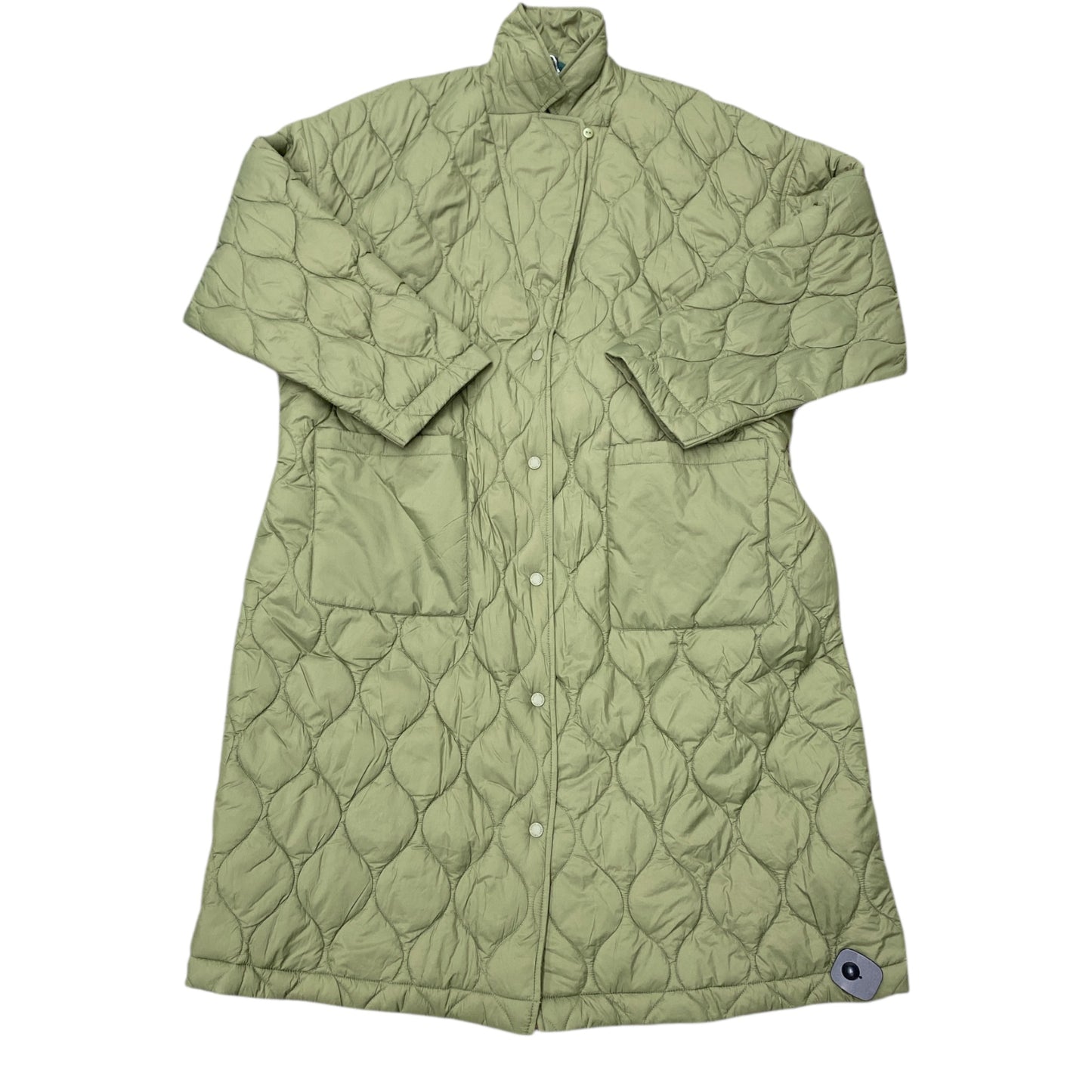 Coat Puffer & Quilted By Roots In Green, Size:1X