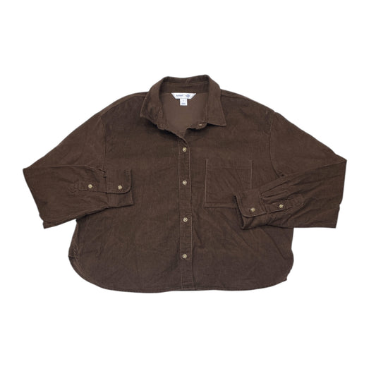 Top Ls By Old Navy In Brown, Size:L