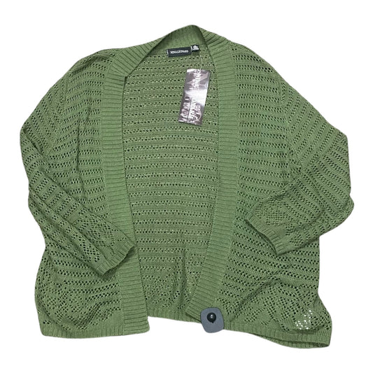 Cardigan By Nina Leonard In Green, Size:M