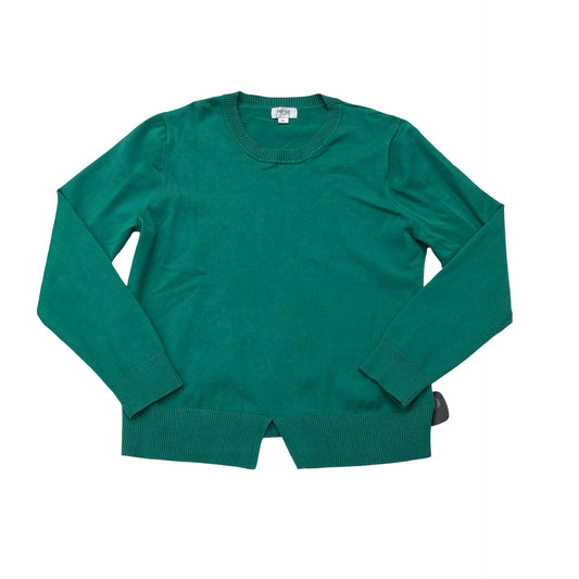 Sweatshirt Crewneck By Per Se In Green, Size:Xl