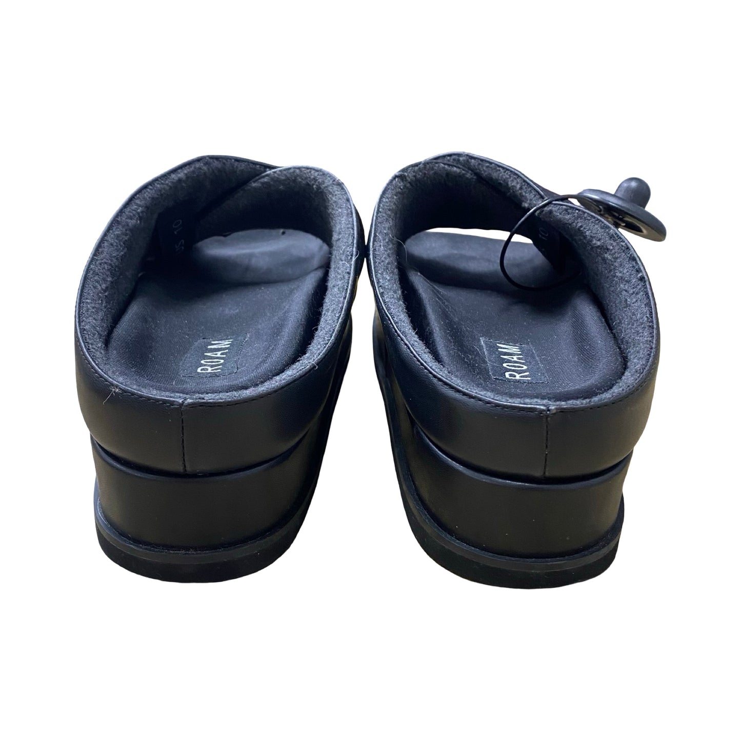 Sandals Heels Platform By Roam In Black, Size:10