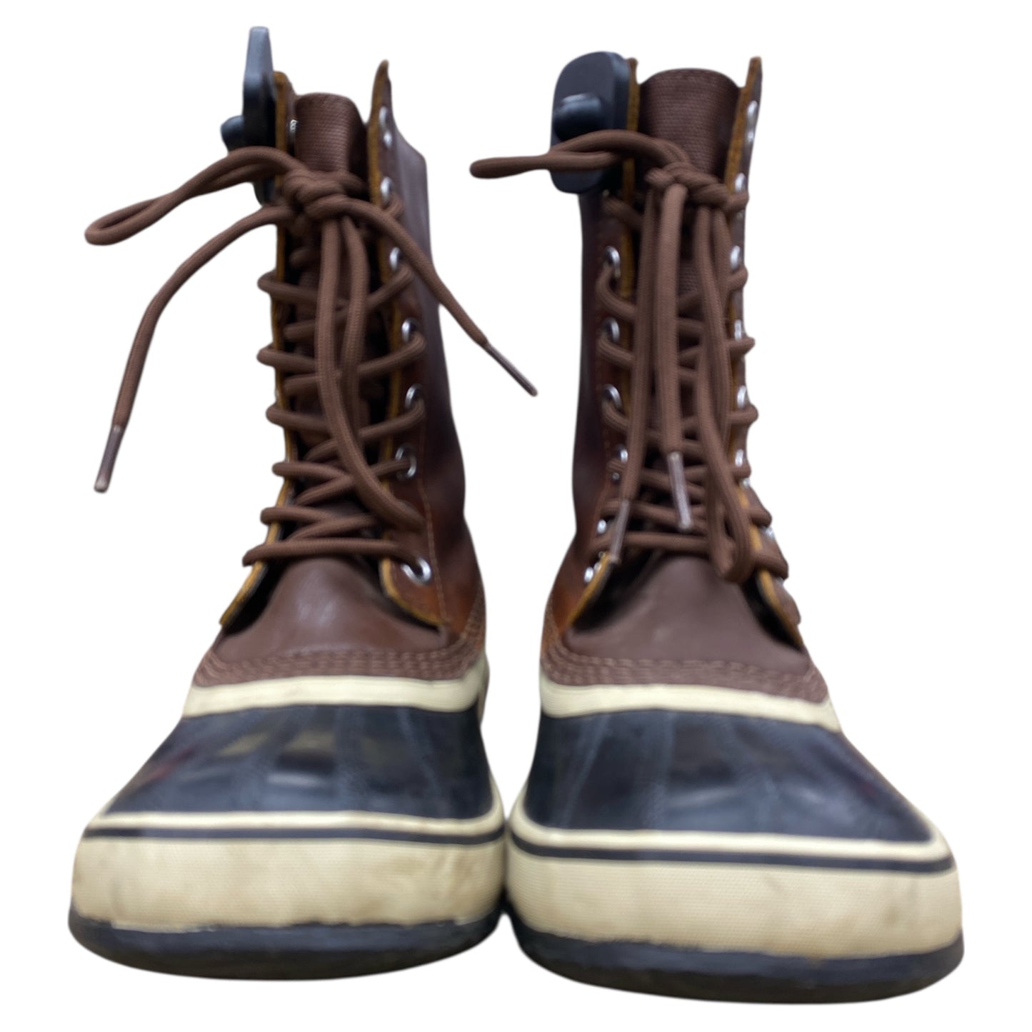 Boots Designer By Sorel In Black & Brown, Size:8