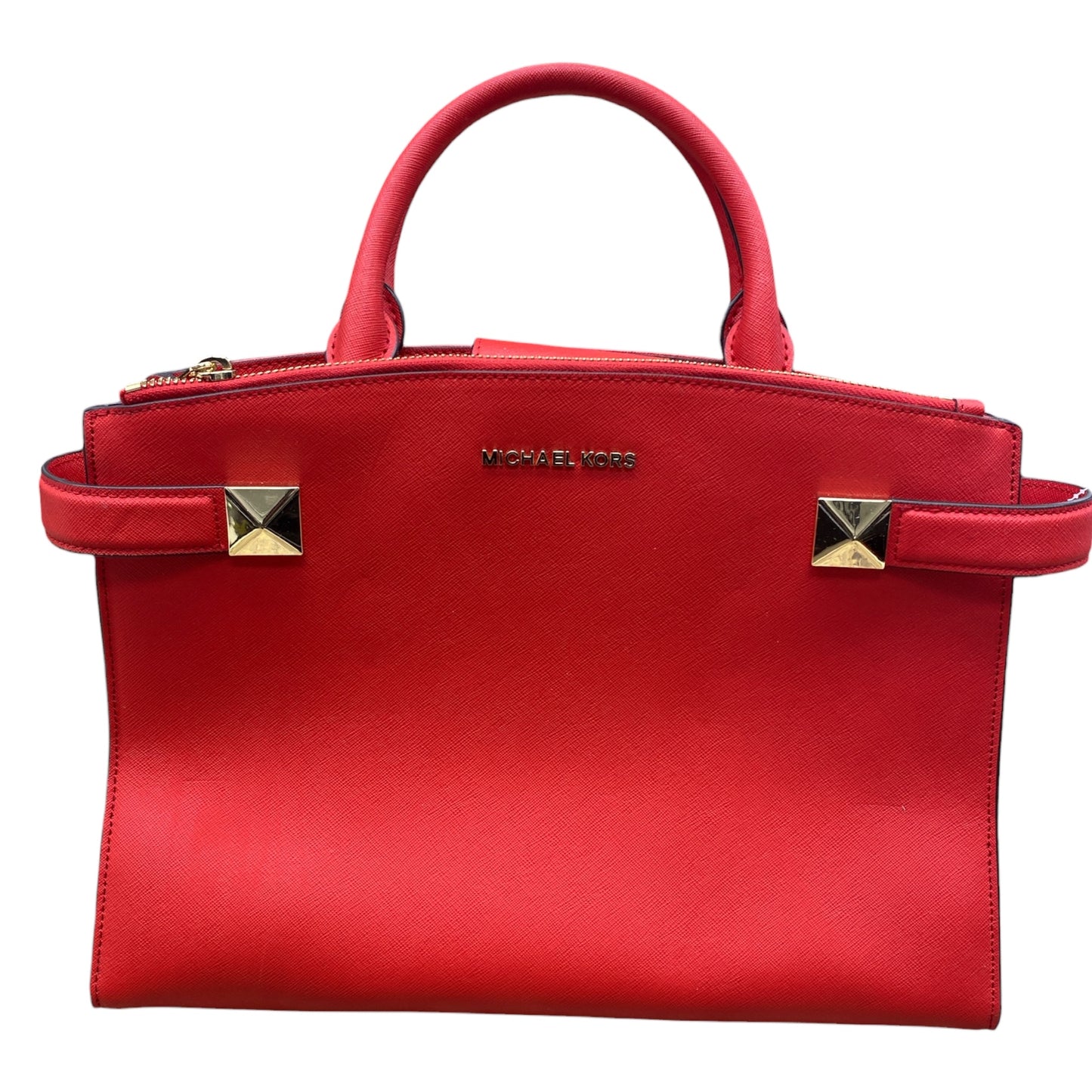 Handbag Designer By Michael Kors In Red, Size:Large