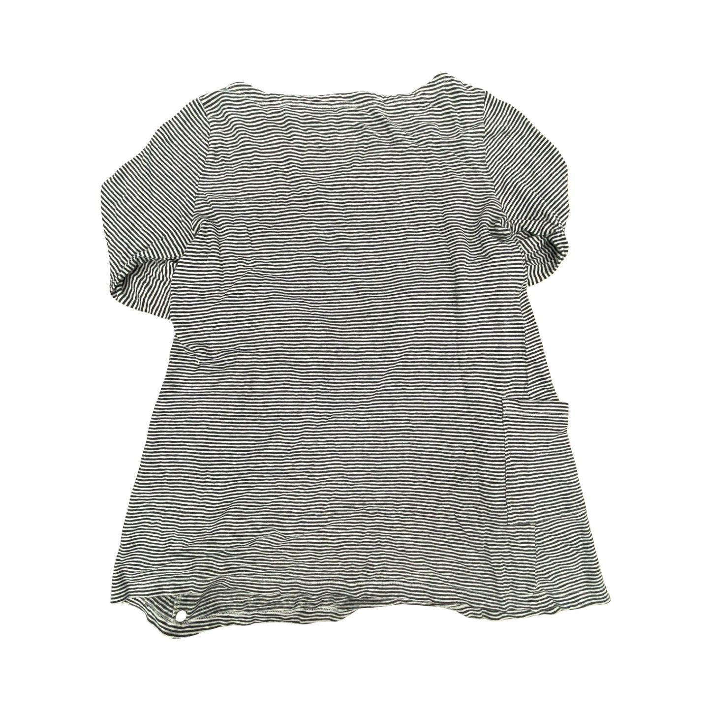 Top Ls Designer By Eileen Fisher In Striped Pattern, Size:Xs