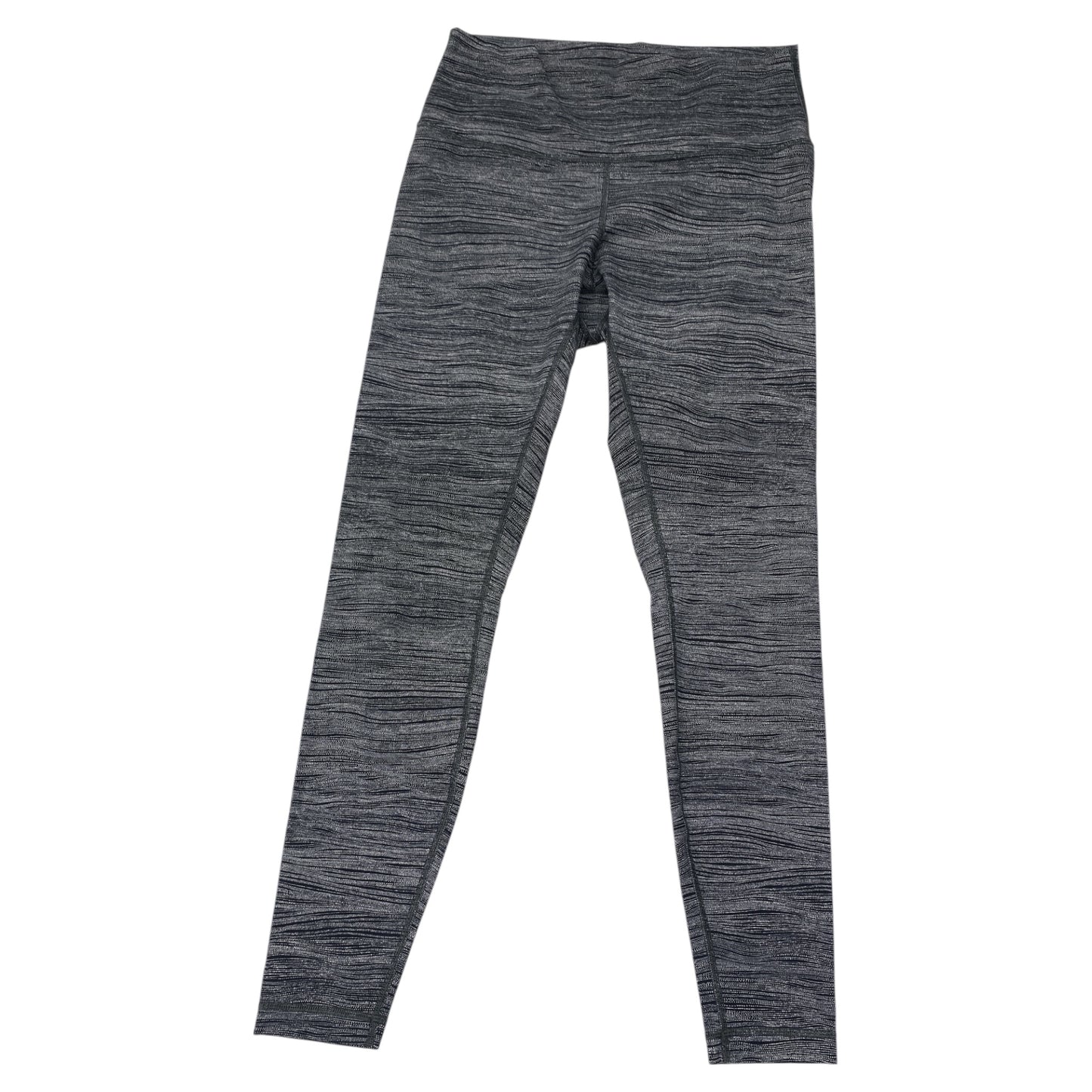 Athletic Leggings By Lululemon In Black & White, Size:M
