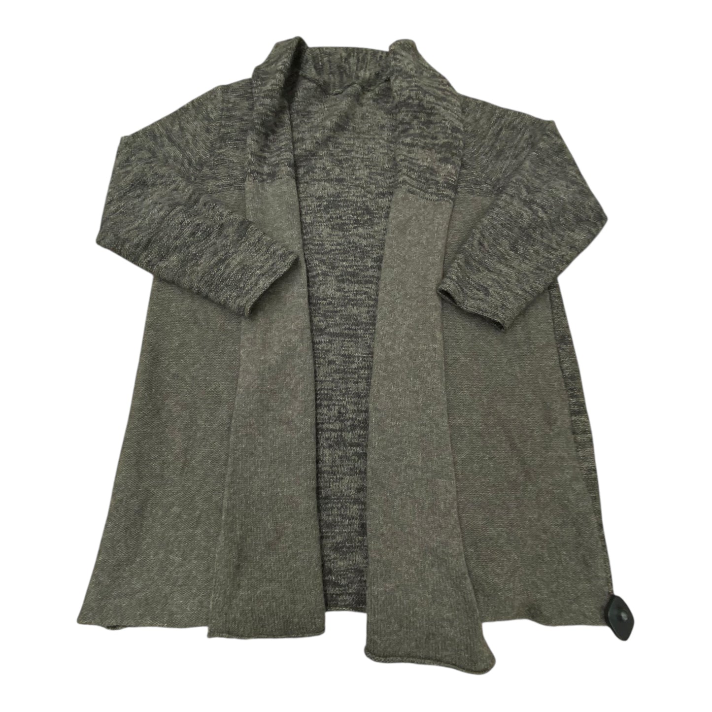 Sweater Cardigan Designer By Eileen Fisher In Grey, Size:Xl