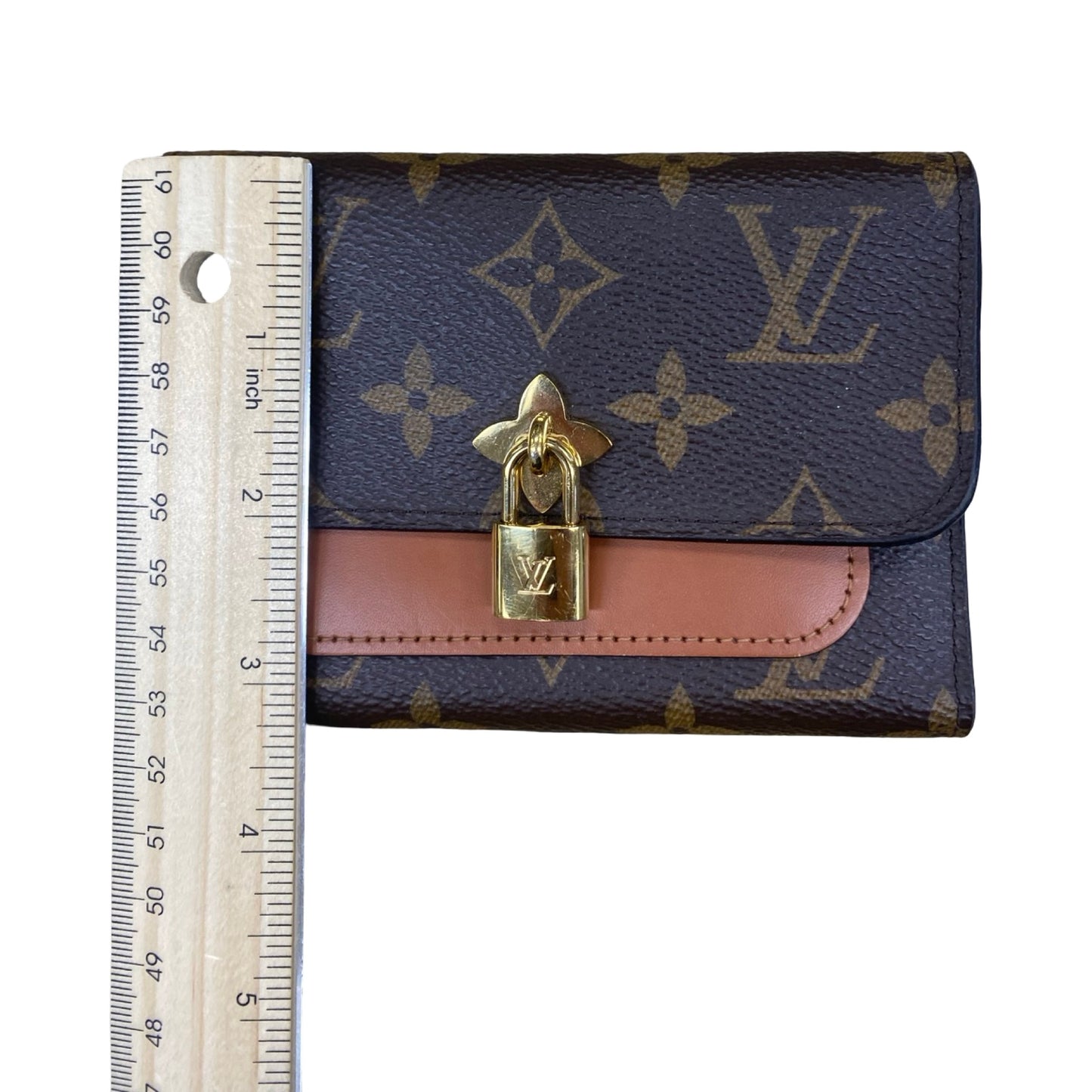 Wallet Luxury Designer By Louis Vuitton In Brown, Size:Small