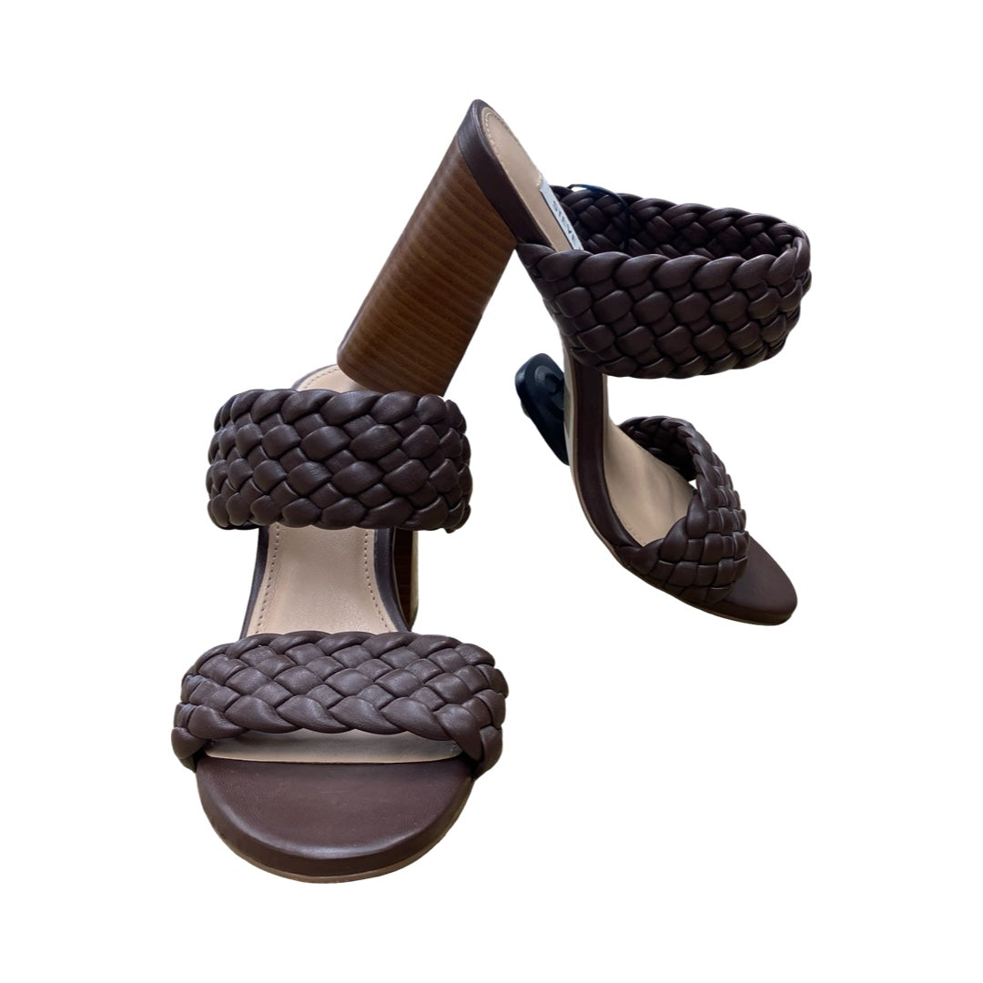 Shoes Heels Block By Steve Madden In Brown, Size:7
