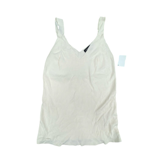 Top Sleeveless By Banana Republic In Cream, Size:L