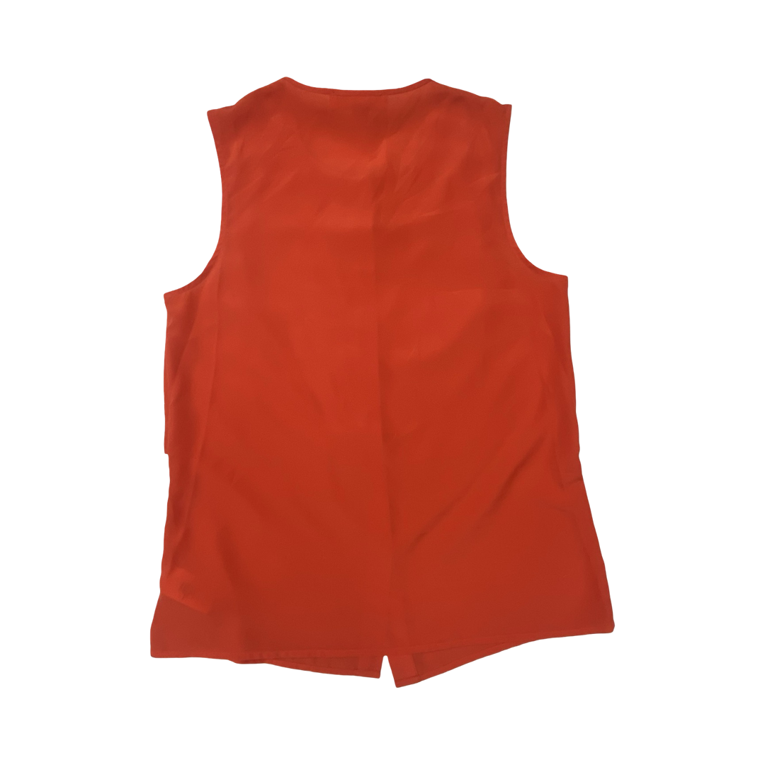 Top Sleeveless By Michael By Michael Kors In Orange, Size:M