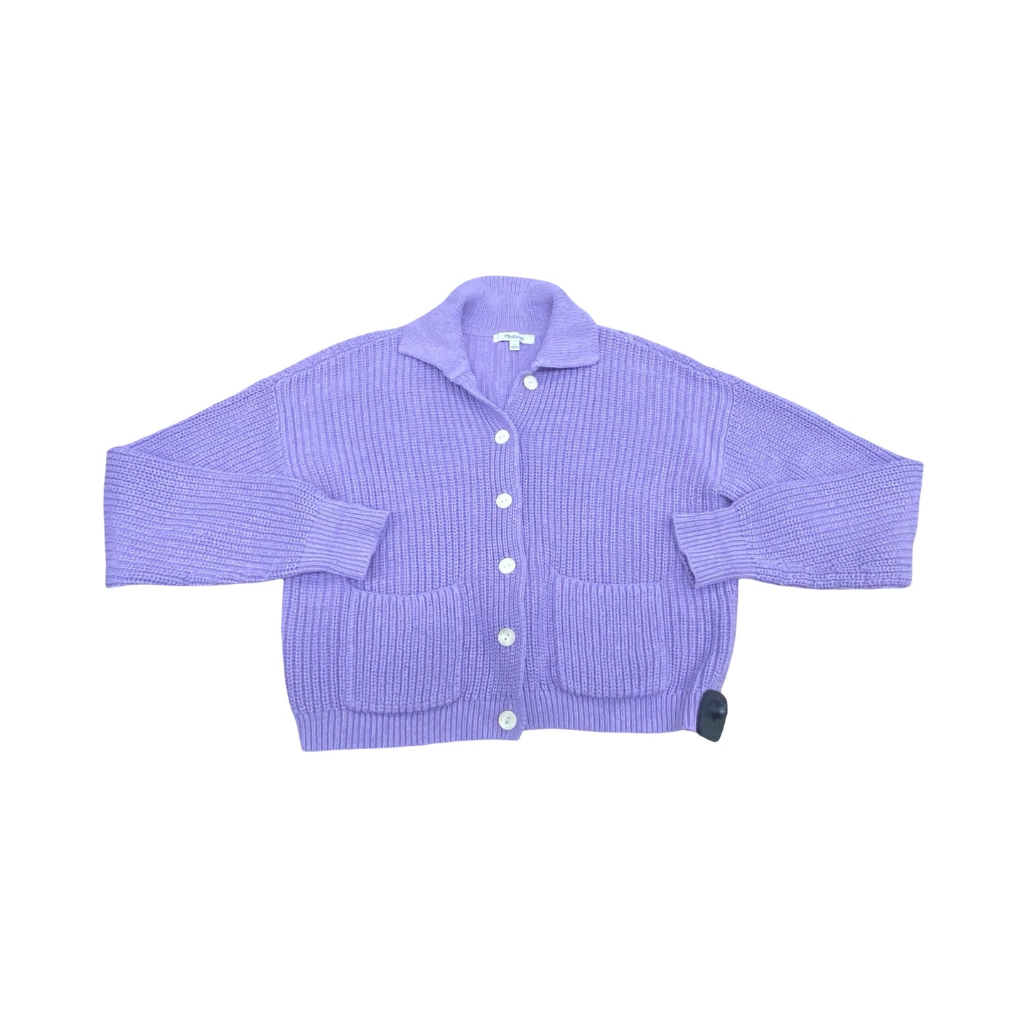 Sweater Cardigan By Madewell In Purple, Size:S