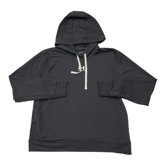 Athletic Sweatshirt Hoodie By Under Armour In Black, Size:L