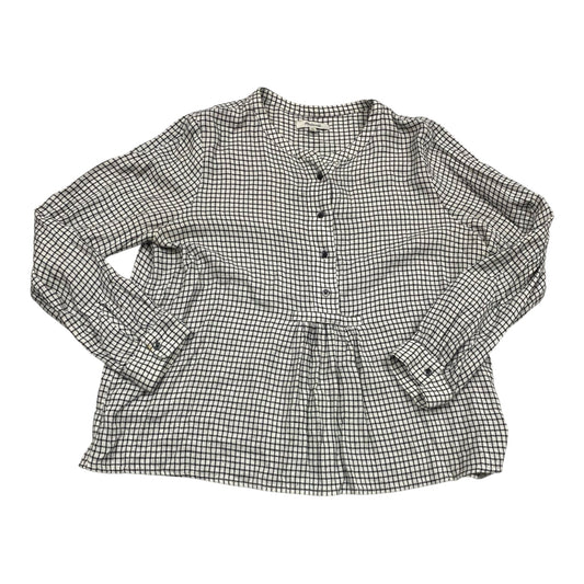 Top Ls By Madewell In Checkered Pattern, Size:M
