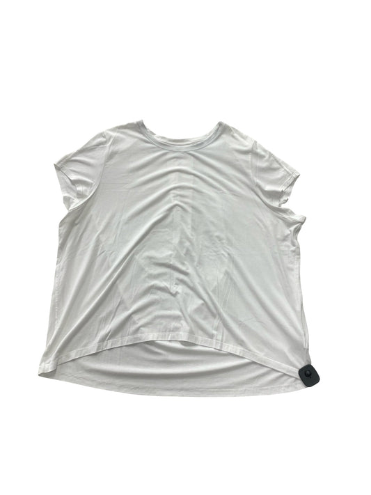 Athletic Top Ss By Athleta In White, Size:Xl