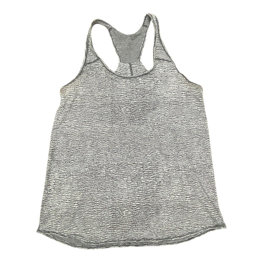 Athletic Tank Top By Lululemon In Grey & White, Size:S