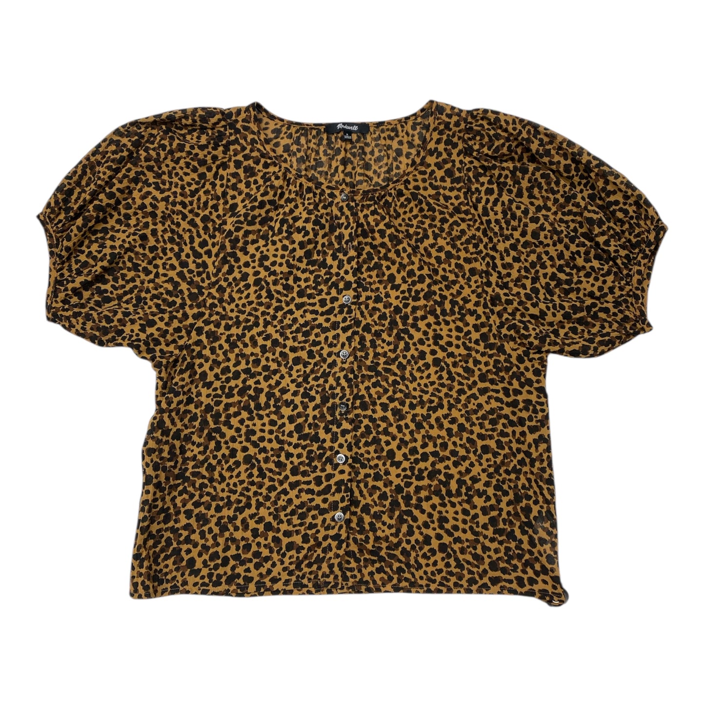 Top Ss By Madewell In Animal Print, Size:S