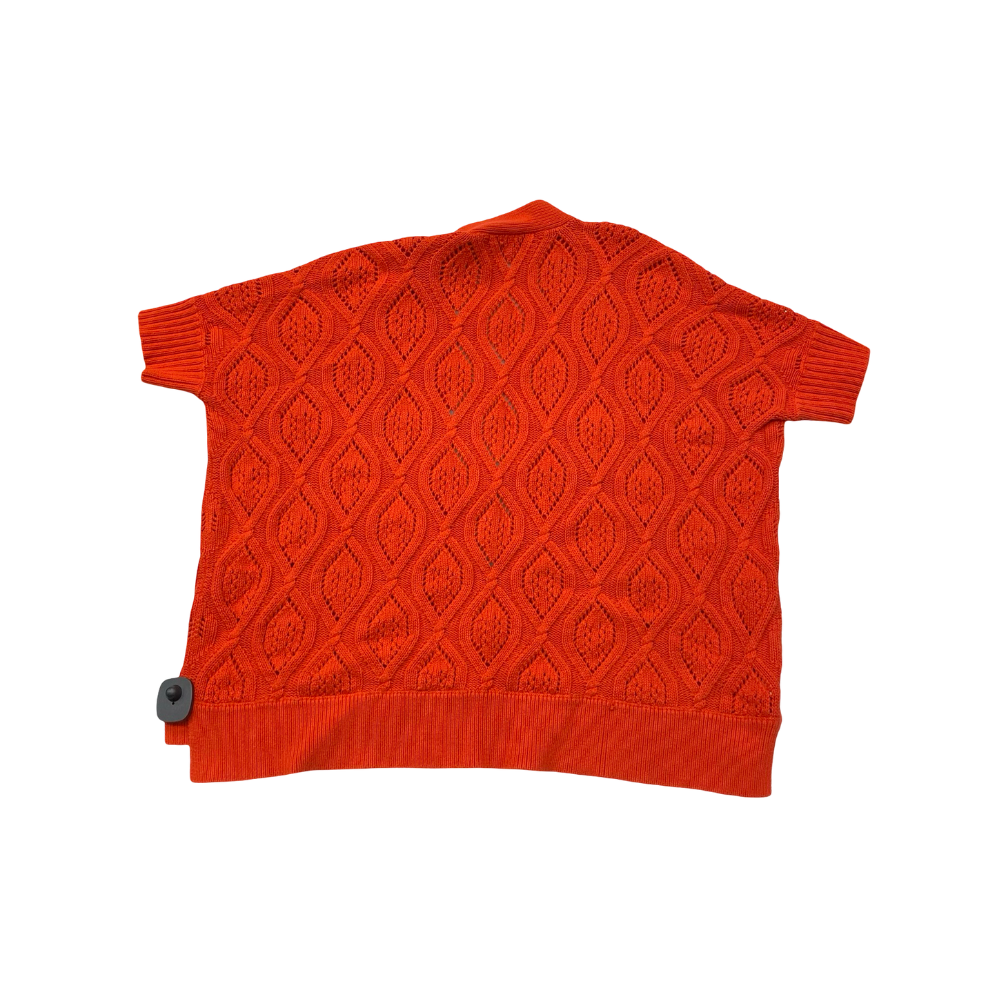 Sweater Cardigan By Loft In Orange, Size:M