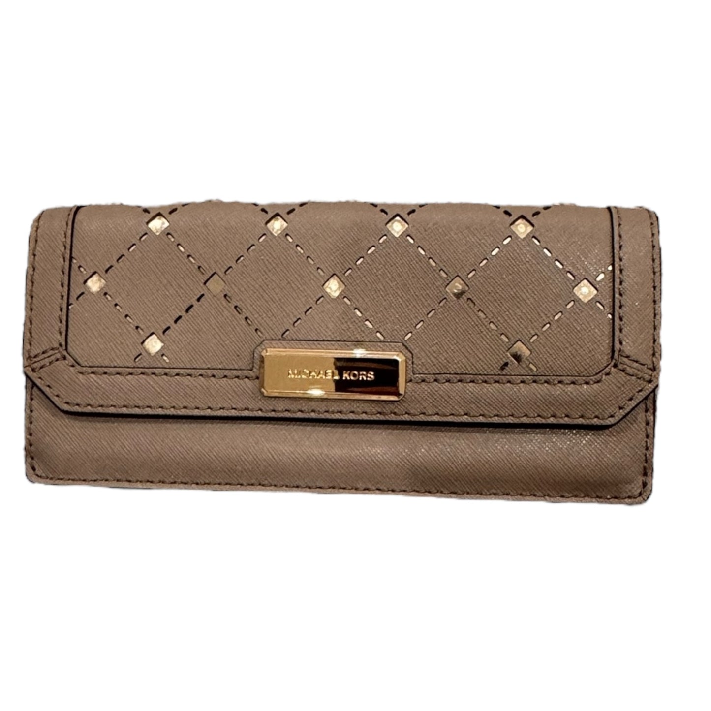 Wallet Designer By Michael Kors In Brown, Size:Large