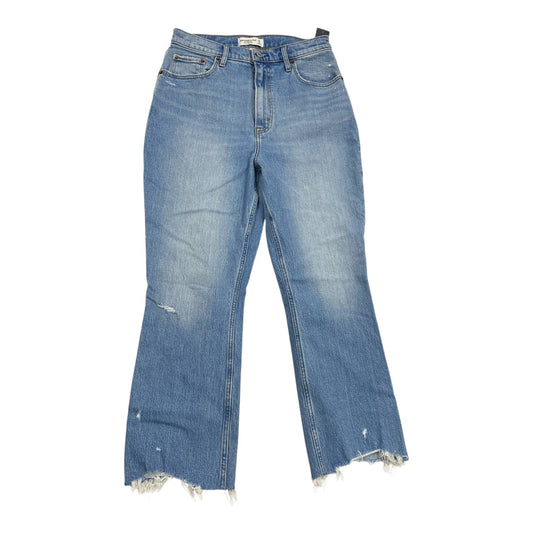 Jeans Straight By Abercrombie And Fitch In Blue Denim, Size:8