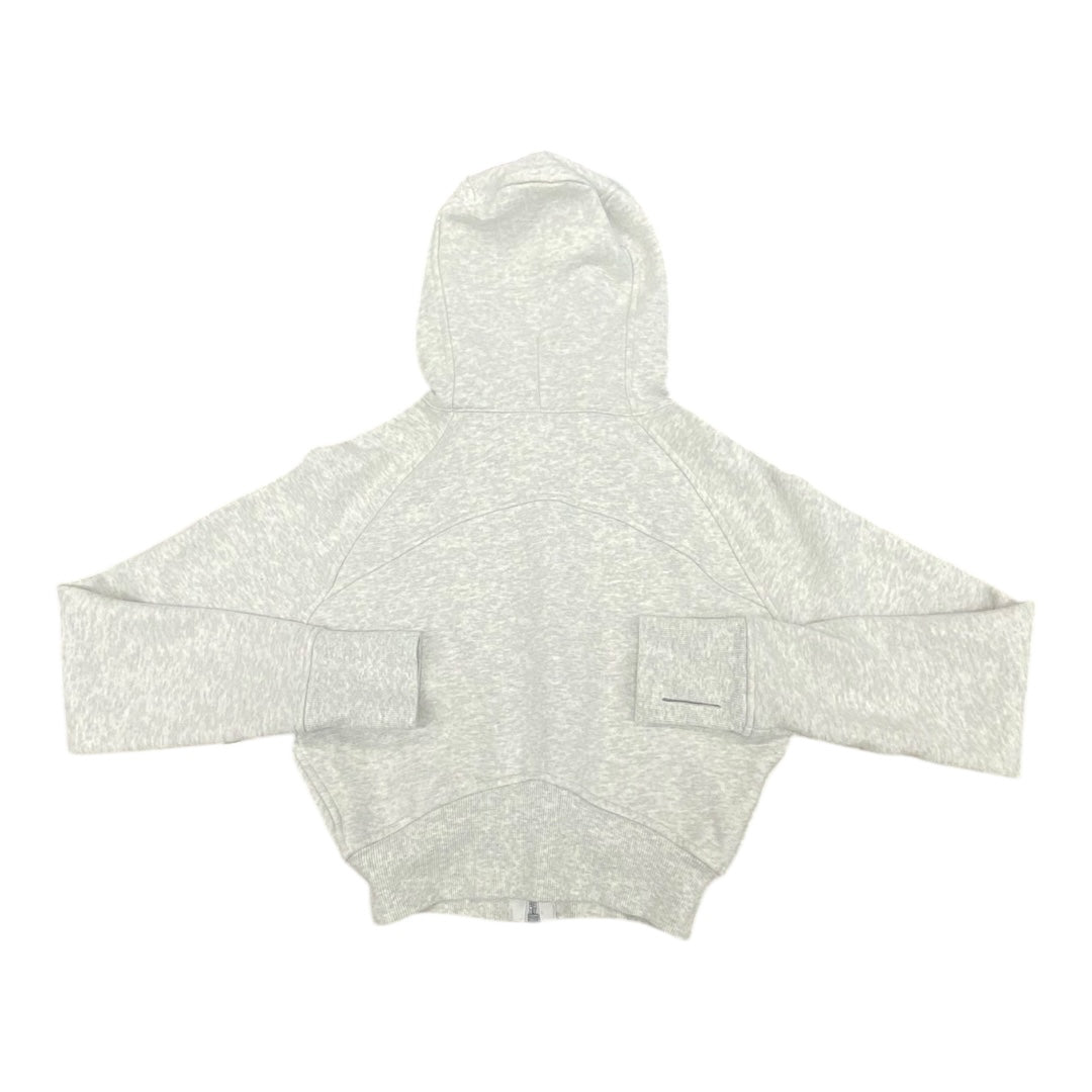 Athletic Jacket By Lululemon In Grey, Size:Xxs