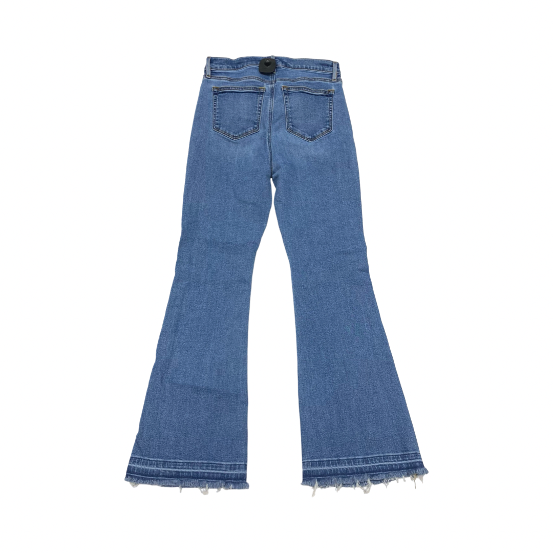 Jeans Flared By Loft In Blue Denim, Size:4
