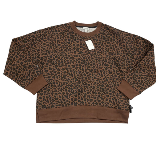 Sweatshirt Crewneck By J. Crew In Animal Print, Size:M