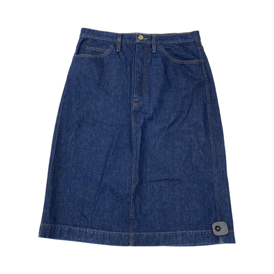 Skirt Maxi By Frame In Blue Denim, Size:14