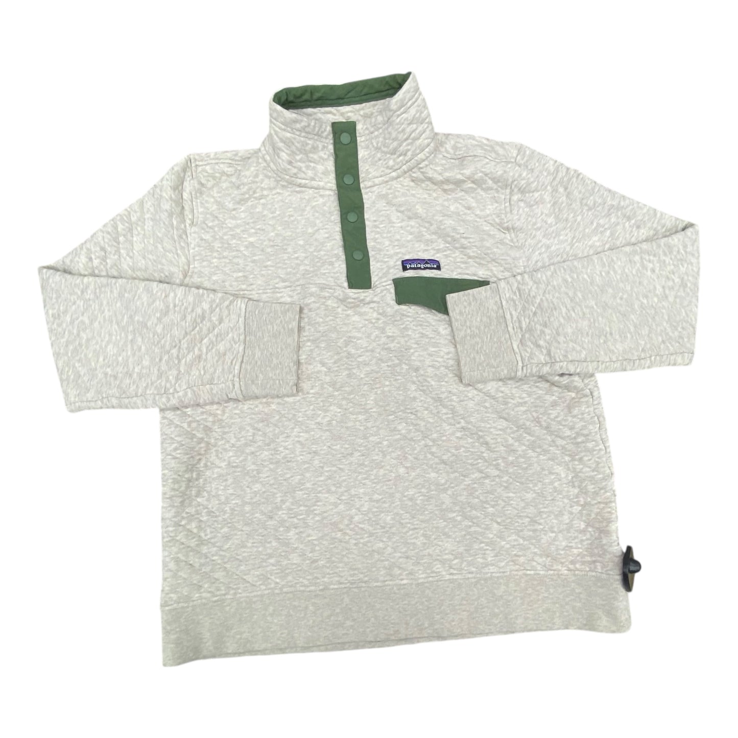 Athletic Sweatshirt Collar By Patagonia In Taupe, Size:L