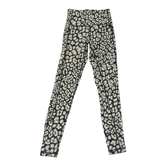 Athletic Leggings By Glydero In Black & Cream, Size:Xs