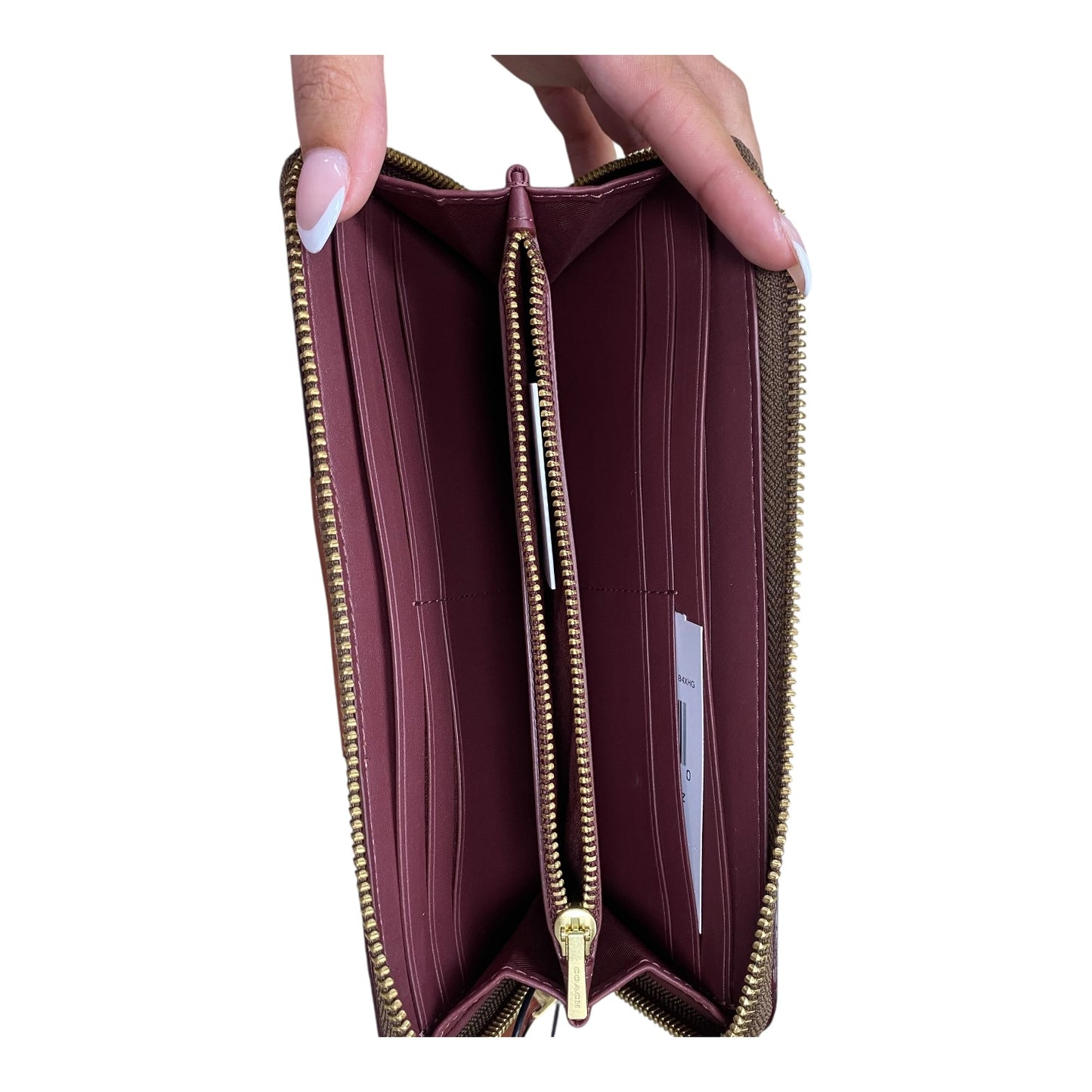 Wallet Designer By Coach In Brown, Size:Large