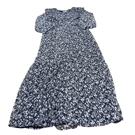 Dress Casual Maxi By Loft In Black & White, Size:S